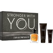 Giorgio Armani Stronger With You Set cadou, Apă de toaletă 100ml + Apă de toaletă 15ml + Gel de dus 75ml