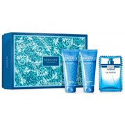 Versace Man Eau Fraiche Set cadou, apă de toaletă 50ml + Gel de duș 50ml + aftershave 50ml