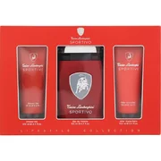 Tonino Lamborghini Sportivo Set cadou, Apă de toaletă 125 ml + Gel de dus 100 ml + balsam dupa ras 100 ml