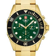 Swiss Alpine Military 7053.9114 Chronograph Mens Watch 42mm 10ATM