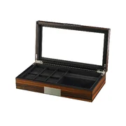 Rothenschild watches & jewelry box RS-2378-EB for 6 watches + 2 compartments
