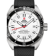 Swiss Military SMA34100.08 Diver Titanium Automatic Mens Watch 42mm 30ATM