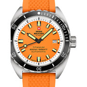 Swiss Military SMA34100.10 Diver Titanium Automatic Mens Watch 42mm 30ATM