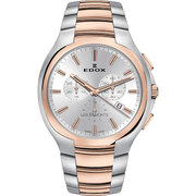 Edox 10239-357R-AIR Les Vauberts Chronograph Mens Watch 42mm 3ATM