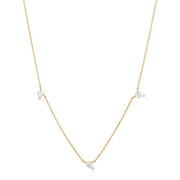 ANIA HAIE NAU007-02YG Afterglow Ladies necklace with white sapphire Gold 14K, adjustable