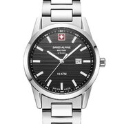 Swiss Alpine Military 7767.1137 Ladies Watch Argos silver black 34mm 10ATM