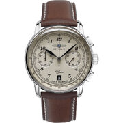 Zeppelin 7674-6 Chronograph 100 Years Zeppelin Mens Watch 42mm 5ATM