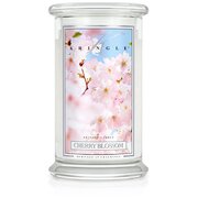 Lumânare parfumată mare Kringle Candle Cherry Blossom cu 2 fitiluri (624 g)
