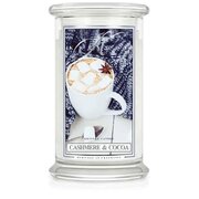 Kringle Candle Lumanare parfumata mare cashmere & cacao cu 2 fitiluri (624 g)