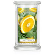 Lumânare Kringle Lumânare parfumată mare cu 2 fitiluri CITRUS & SAGE (624 g)