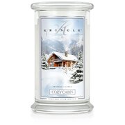Lumânare Kringle Lumânare parfumată COSY CABIN mare cu 2 fitiluri (624 g)