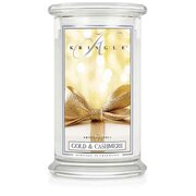 Lumanare Kringle Candle Gold & Cashmere Lumanare mare cu 2 fitiluri parfumate (624 g)