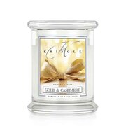 Lumânare Kringle Candle Gold & Cashmere lumânare parfumată medie 2 fitil (411 g)