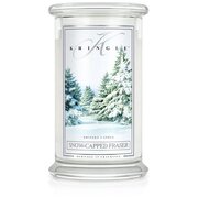 Lumânare Kringle Candle Snow Capped Fraser lumânare mare cu 2 fitiluri parfumate (624 g)