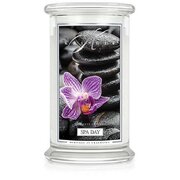 Lumânare Kringle Candle Spa pentru zi, lumânare mare cu 2 fitiluri (624 g)