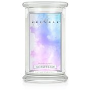 Lumânare Kringle Candle Watercolors lumânare parfumată mare cu 2 fitiluri (624 g)