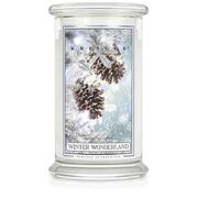 Lumânare Kringle Candle Winter Wonderland lumânare parfumată mare cu 2 fitiluri (624 g)