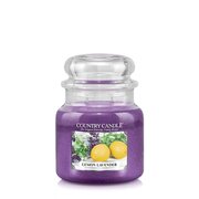Lumanare Country Candle Lemon Lavender mediu cu 2 fitiluri parfumate (453 g)