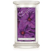 Kringle Candle Sugar Plum Poinsettia lumanare mare cu 2 fitiluri parfumate (624 g)