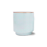 Lumanare parfumata Paddywax GLOW SKY BLUE SARE SEA & PLUMERIA cu 3 fitiluri cu capac de cupru (17 oz / 482 g)