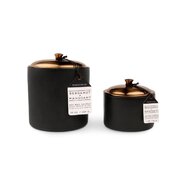 Lumanare parfumata Paddywax HYGGE BLACK BERGAMONT + MAHOGY cu 3 fitiluri (15 oz / 425 g)