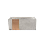 Paddywax URBAN COPPER BERGAMONT + MAHOGANY în recipient de beton (8oz / 226g)