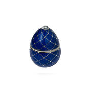Lumanare parfumata LADENAC Bois de Russie Albastru cu pietre decorative (220 g) in cutie cadou