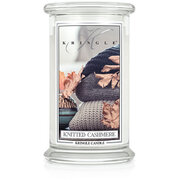 Lumânare Kringle Candle Knitted Cashmere Lumânare mare cu 2 fitiluri parfumate (624 g)