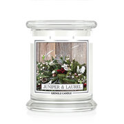 Kringle Candle Lumanare parfumata Juniper & Laurel mediu 2 fitil (411 g)