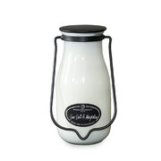MILKHOUSE CANDLE Lumanare parfumata cu sare de mare si magnolie Sticla de lapte mare 396g