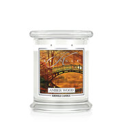 Lumânare Kringle Amber Wood lumânare parfumată medie cu 2 fitiluri (411g)