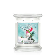 Lumânare Kringle Candle Snowbird mediu cu 2 fitiluri (411g)