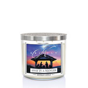 Lumânare Kringle Lumânare parfumată TUMBLER Away in a Manger cu 3 fitiluri (411g)