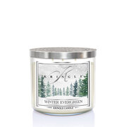Lumânare Kringle Lumânare parfumată TUMBLER Winter Evergreen cu 3 fitiluri (411g)