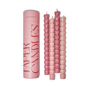 Lumanari decorative Paddywax TAPER roz + fard de obraz 2+2 buc