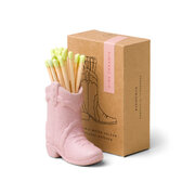Suport chibrit Paddywax NASVILLE COWBOY + chibrituri 25 buc - roz