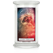 Lumânare Kringle Candelă Moș Crăciun lumânare mare cu 2 fitiluri (624 g)