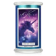 Lumânare Kringle FANTASY Unicorn Poop lumânare mare cu 2 fitiluri parfumate (624 g)