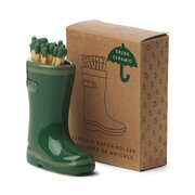 Suport de chibrituri Paddywax WELLINGTON cu 25 de chibrituri - verde