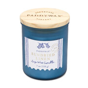 Paddywax COASTAL Lumanare parfumata de in uscat la soare in borcan de sticla cu capac din lemn 226 g