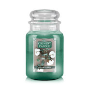 Lumânare Country Cotton Flowers Lumânare mare cu 2 fitiluri parfumate (737 g)