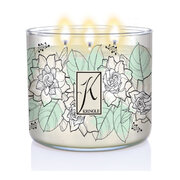 Lumânare Kringle Lumânare parfumată TUMBLER Gardenia cu 3 fitiluri (411g)