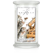 Kringle Candle Lumanare parfumata mare cu 2 fitiluri Sage & Palo Santo (624 g)