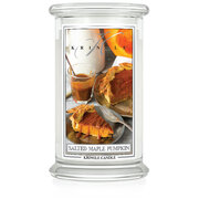 Lumânare Kringle Candle Arțar sărat Pumpkin Lumânare mare cu 2 fitiluri (624 g)