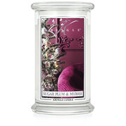 Lumanare Kringle Candle Sugar Plum & Myrrh lumanare mare cu 2 fitiluri parfumate (624 g)