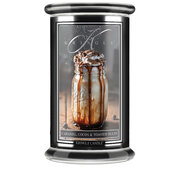 Lumânare Kringle Reserve cu caramel, cacao și puf prăjit, lumânare mare cu 2 fitiluri (624 g)