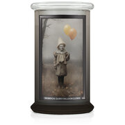 Kringle Candle Halloween Print Based Whimsical Quirky Balloon Lumanare parfumata de clovn mare 2 fitil (624 g)