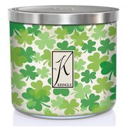 Lumânare Kringle Lumânare parfumată TUMBLER Shammrock Fields cu 3 fitiluri (411g)