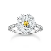 Thomas Sabo TR2493-051-4-54 Cocktailring Blume mit Steinen silber Damen