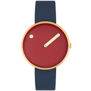 Picto 34097-6714G Unisex Cinnamon Red 34mm 5ATM 